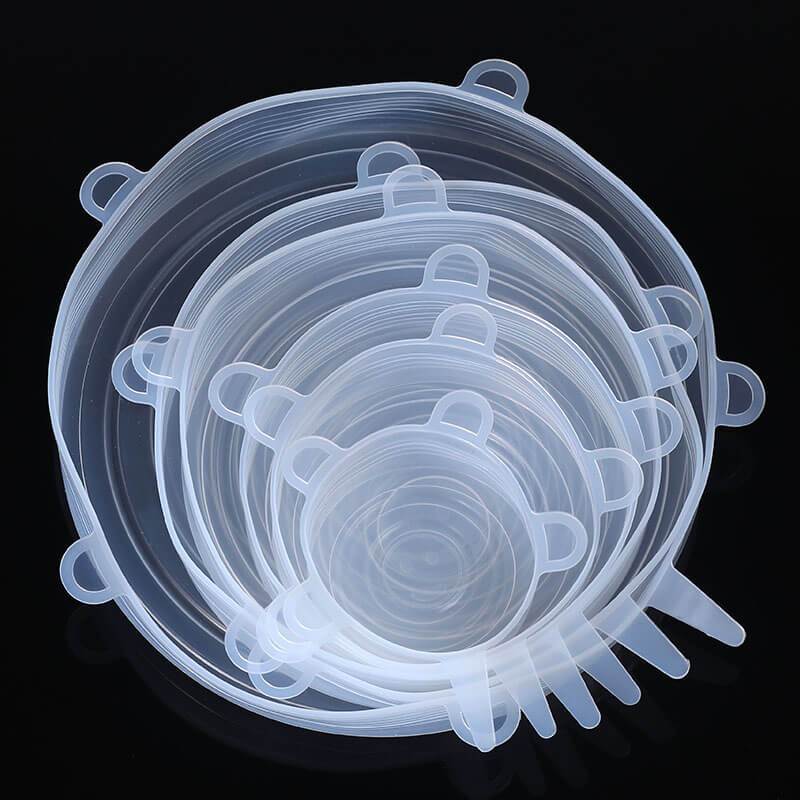 6 Pcs/Set Food Silicone Cover Caps