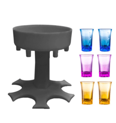 6 Shot Glass Dispenser Holder