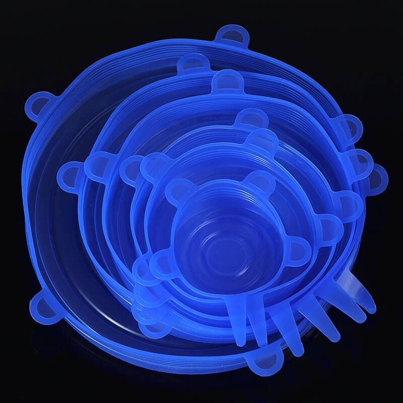 6 Pcs/Set Food Silicone Cover Caps