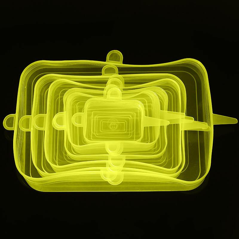 6 Pcs/Set Food Silicone Cover Caps