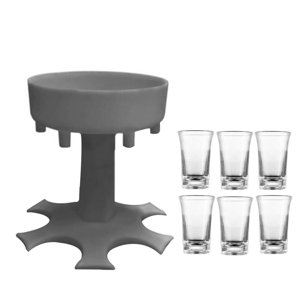 6 Shot Glass Dispenser Holder