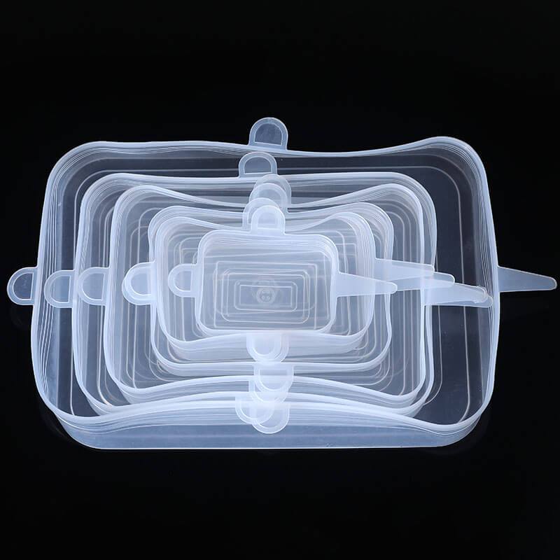 6 Pcs/Set Food Silicone Cover Caps