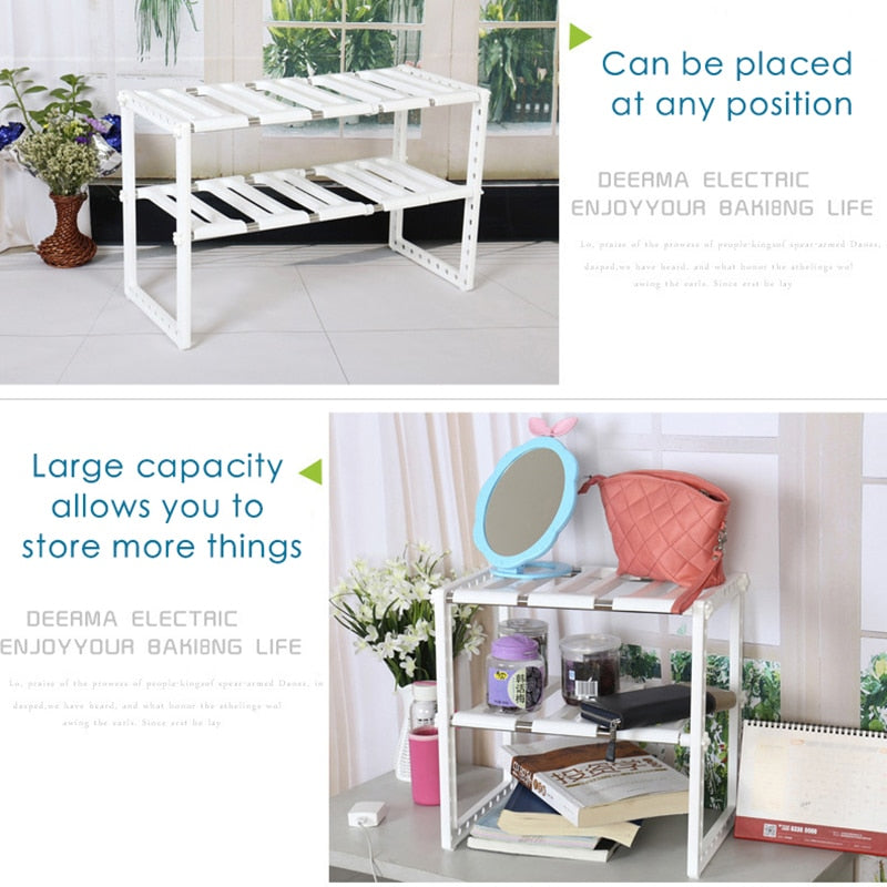 Adjustable Under Sink Shelf