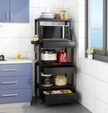 Microwave Oven Shelf with drawers international sea shipping